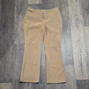 St John's Bay Corduroy Women's Size 12P Tan
